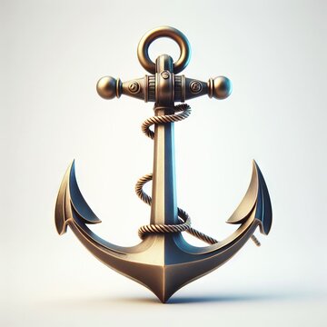 anchor on white background