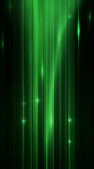 Image of a fluorescent green light running in a straight line.