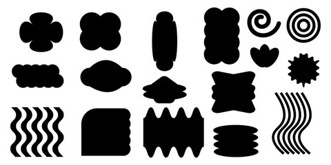 Set of black  free forms isolated.