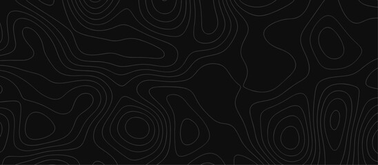 Abstract outline topographic contour map background. Dark texture background for your perfect interior. Old paper texture design .geographical map Imitation.	