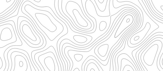 Abstract topography wavy line map background. vector illustration. topography map on land vector terrain Illustration. Black on white contours vector topography stylized height of the lines.		