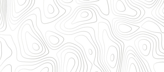 Abstract topography wavy line map background. vector illustration. topography map on land vector terrain Illustration. Black on white contours vector topography stylized height of the lines.		