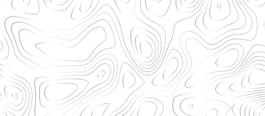 Abstract topography wavy line map background. vector illustration. topography map on land vector terrain Illustration. Black on white contours vector topography stylized height of the lines.		