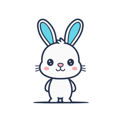 Obraz premium rabbit logo with good quality and design