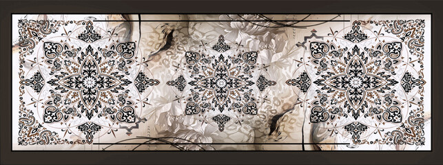 digital silk scarf pattern design
