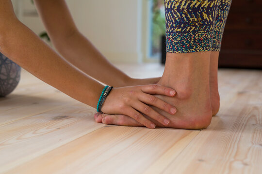 Hands on feet treatment
