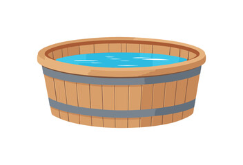 wood water tub with good quality and design