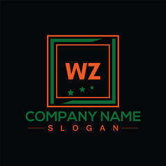 Letter WZ unique logo design for brand awareness