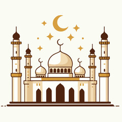 mosque vector & illustration image