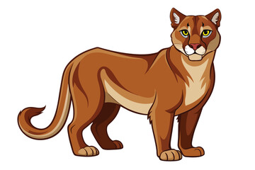 Cougar Vector Illustration Design