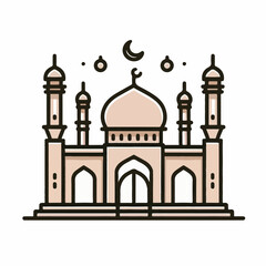 mosque vector & illustration image