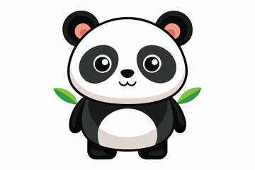 Cute Panda Vector Illustration Design