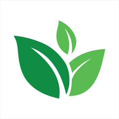 3 Leaf Logo Illustration,,