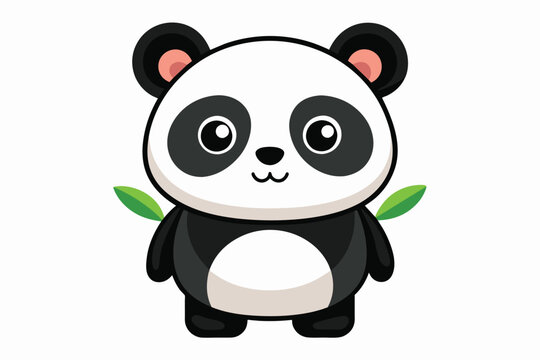 Cute Panda Vector Illustration Design