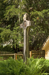 Kreuz in der Verenaschlucht, bei Solothurn, Schweiz