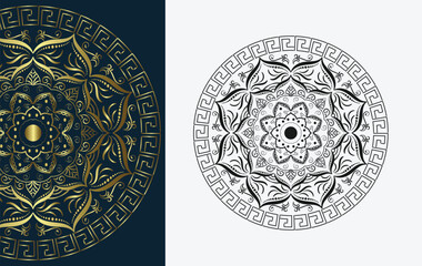 Mandala boho design vector