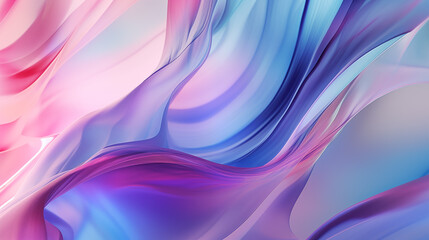 sky blue and pink gradient color of glass wave