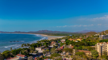 Tamarindo, Costa Rica Daytime aerial with playa Grand in the distance