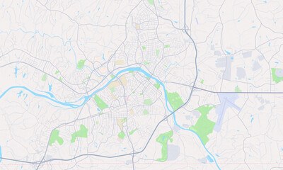 Danville Virginia Map, Detailed Map of Danville Virginia