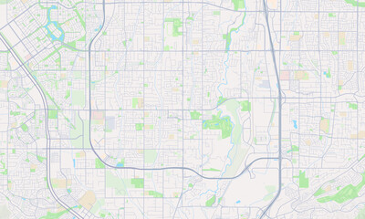 Fototapeta na wymiar Riverton Utah Map, Detailed Map of Riverton Utah