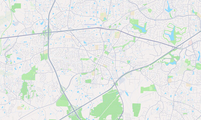 Fototapeta na wymiar Apex North Carolina Map, Detailed Map of Apex North Carolina
