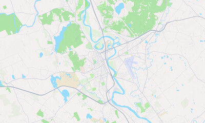 Concord New Hampshire Map, Detailed Map of Concord New Hampshire - obrazy, fototapety, plakaty