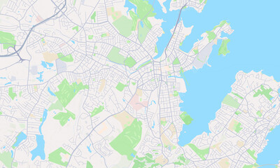 Fototapeta na wymiar Salem Massachusetts Map, Detailed Map of Salem Massachusetts