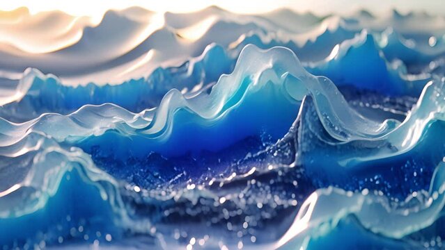 Abstract background of liquid fluid, waves, water ripples, marble, moving colorful liquid paint. Colorful marble liquid waves. Beautiful liquid art 3D Abstract Design Colorful marble video. 4K beauty