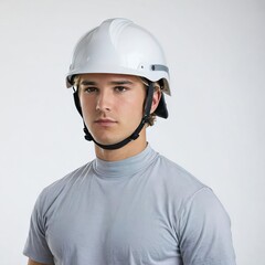 portrait of a person wearing helmet