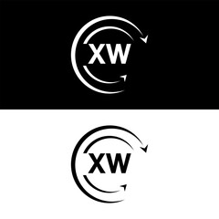 XW letter  logo minimal unique and simple logo design, XW creative modern monogram logo style