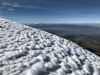 Auf dem Cayambe (5790 m), Ecuador