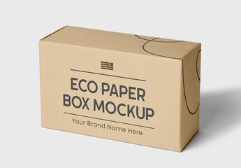 Cardboard Box Mockup - obrazy, fototapety, plakaty