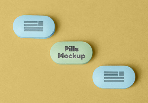 Medicine Pills Mockup