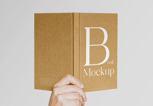 Open Book Cover Mockup