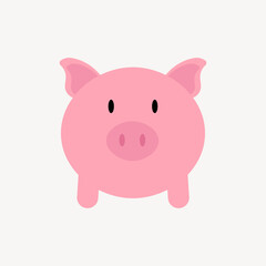Piggy safe store coins, vector illustration.
