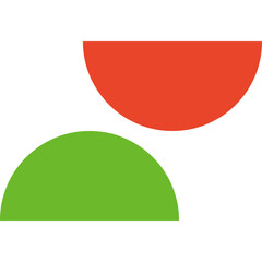 Bold Schematic Abstract Organic Shape