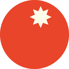 Bold Schematic Abstract Organic Shape