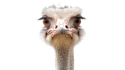 Closeup Ostrich isolated on transparent background.png
