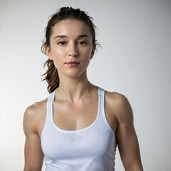 Fototapeta na wymiar portrait of a woman with sport clothes 