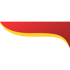Obraz premium Red Chinese Border Corner Gradient