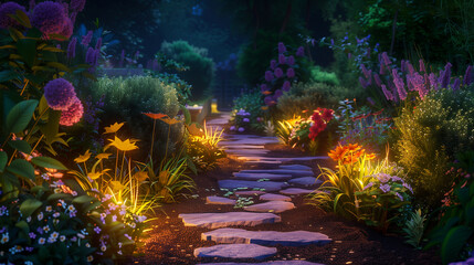 Obraz na płótnie Canvas Enchanted Garden Path