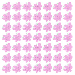 Spring Summer Natural Flowers Pattern Texture Background Vector