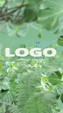 Jungle Logo Opener Vertical Stories Opener for Social Media