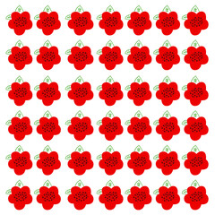 Spring Summer Natural Flowers Pattern Texture Background Vector