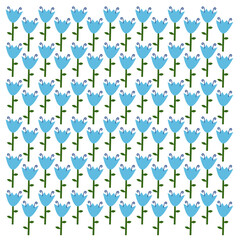 Natural Botanical Summer Spring Design Pattern Vector