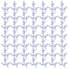 Natural Botanical Summer Spring Design Pattern Vector