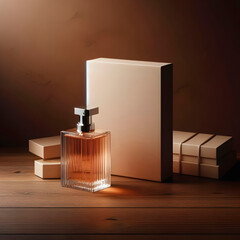 bottle of perfume with box