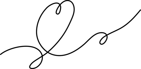 Line drawing of love, romantic, valentines
