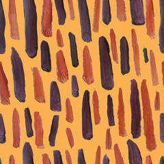 Hand painted safari vector artwork seamless pattern.