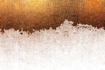 black golden brown , color gradient rough abstract background shine bright light and glow template...